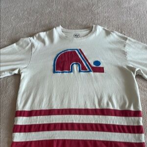 QUEBEC NORDIQUES VINTAGE PREMIER '47 Brand long sleeve heavy weight shirt